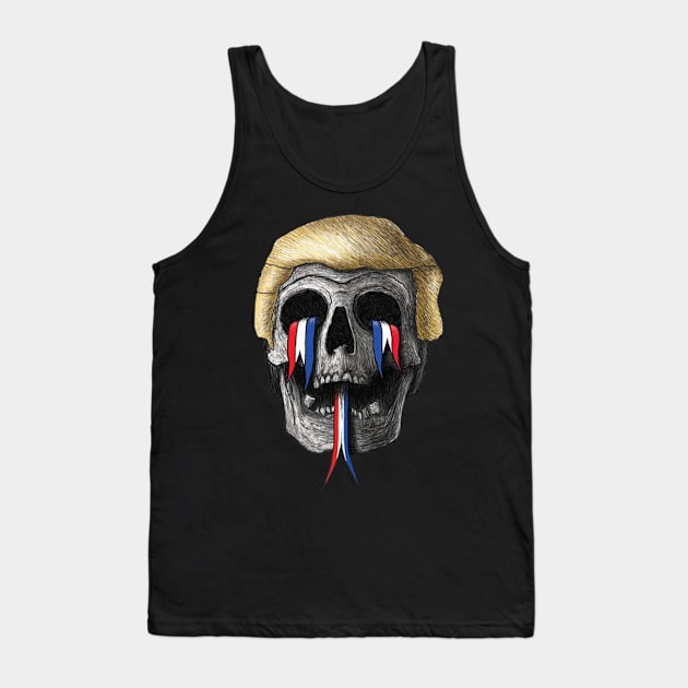 Donald Trump : President Skull Tank Top by jeanlennon
